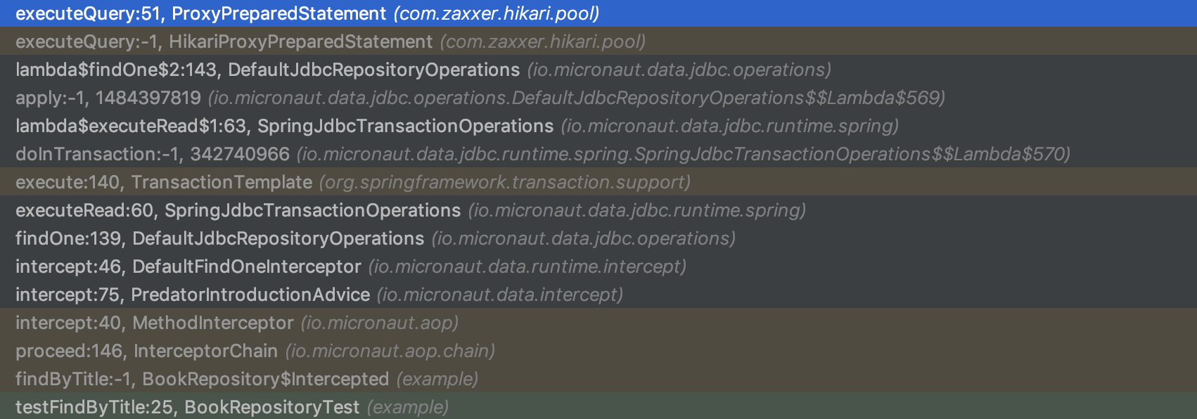 Micronaut Data JDBC